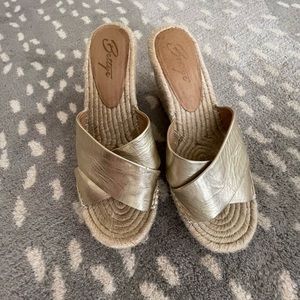 Bettye espadrille wedge sandals size 8.5 good used condition